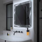 Espejo LED Cuadrado | Control por interruptor de pared | Luz blanca fría - Reyze Seria Simetria Model 2